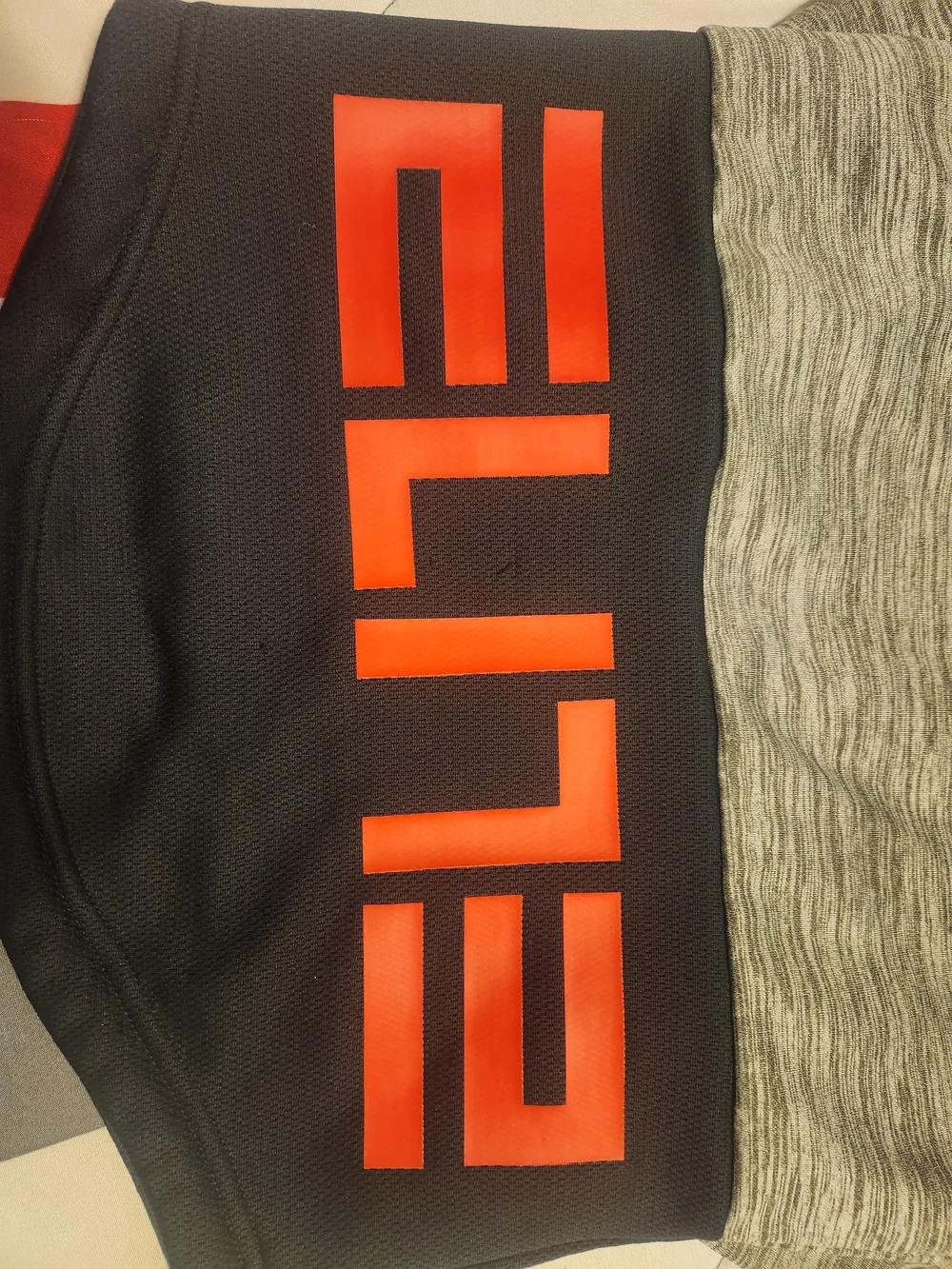 Nike Gray Hooded Jacket with Red Swoosh